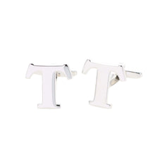 Load image into Gallery viewer, Vittorio Vico Plain Initial Cufflinks: A to Z