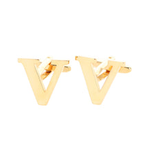 Load image into Gallery viewer, Vittorio Vico Plain Initial Cufflinks: A to Z
