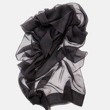 Load image into Gallery viewer, Carmen - Silk Scarf Shawl - Black