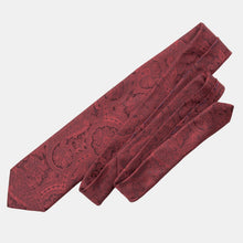 Load image into Gallery viewer, Vienna - Silk Jacquard Tie - Burgundy