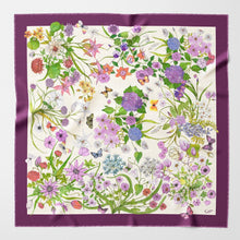 Load image into Gallery viewer, Flora - Silk Foulard - Berry