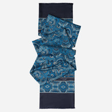 Load image into Gallery viewer, Ferrara - Silk Scarf - Blue