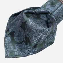 Load image into Gallery viewer, Cortina - Silk Jacquard Tie - Bottle Green