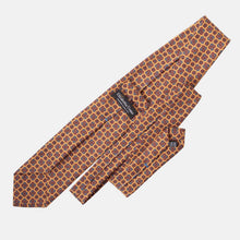 Load image into Gallery viewer, Parma - Printed Madder Silk Tie - Amber Yellow
