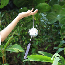 Load image into Gallery viewer, Japan Style Hand-paint Sakura Glass Wind Chimes Creative Gifts Painted Window & Door Hanging Bells Decorations Hanging Wind Chime Pendant Label Chimes Wind Bells Gift For Mom Home