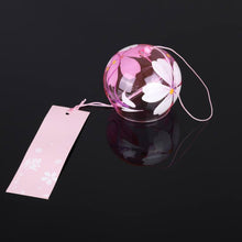 Load image into Gallery viewer, Japan Style Hand-paint Sakura Glass Wind Chimes Creative Gifts Painted Window & Door Hanging Bells Decorations Hanging Wind Chime Pendant Label Chimes Wind Bells Gift For Mom Home