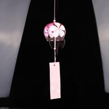 Load image into Gallery viewer, Japan Style Hand-paint Sakura Glass Wind Chimes Creative Gifts Painted Window & Door Hanging Bells Decorations Hanging Wind Chime Pendant Label Chimes Wind Bells Gift For Mom Home