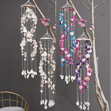 Load image into Gallery viewer, Japanese Wind Chimes Bells Hanging Ornaments Mobile Portable Waterproof Outdoor Wind-chime Mediterranean Style Home Garden Yard Decoration Natural Shell Wind Chimes Birthday Gifts