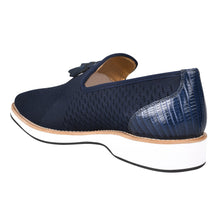 Load image into Gallery viewer, Jean Leather Textile Casual Loafers