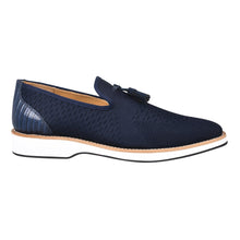 Load image into Gallery viewer, Jean Leather Textile Casual Loafers