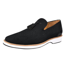 Load image into Gallery viewer, Jean Leather Textile Casual Loafers