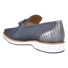 Load image into Gallery viewer, Jean Leather Textile Casual Loafers