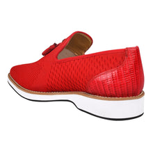 Load image into Gallery viewer, Jean Leather Textile Casual Loafers