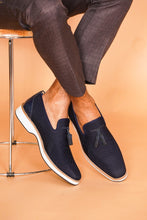 Load image into Gallery viewer, Jean Leather Textile Casual Loafers