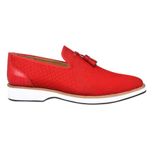 Load image into Gallery viewer, Jean Leather Textile Casual Loafers