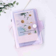 Load image into Gallery viewer, Jelly Color Photo Album for Mini Card Photo Sticker Album Mini Photo Album Transparent Glitter Card Holder Gifts For Valentine Gifts for Friends