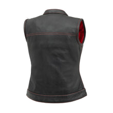 Load image into Gallery viewer, Jessica Perforated Women's Motorcycle Leather Vest