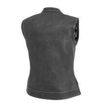 Load image into Gallery viewer, Jessica Women's Motorcycle Leather Vest - White - Limited Edition