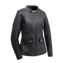 Load image into Gallery viewer, Jewel - Women's Motorcycle Leather Jacket
