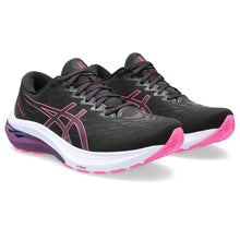 Load image into Gallery viewer, ASICS Women's GT-2000 11 Running Shoes 6.5 Black/Hot Pink - # GIAA73110005