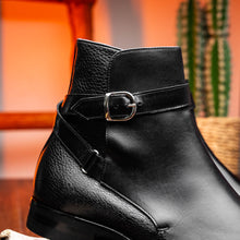 Load image into Gallery viewer, 45-600-BLK Jodphur Italian Calfskin Boot, Black