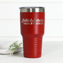 Load image into Gallery viewer, Jolliest Asshole This Side of the Nuthouse 30 oz Engraved Tumbler