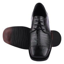 Load image into Gallery viewer, Joseph Black Leather Oxford Style Dress Shoes for Kids