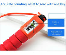 Load image into Gallery viewer, Jump Rope Skipping Electronic Counter Adjustable Fast Speed Counting Skipping Rope Wire Gym Workout Professional Sponge Jump Rope With Electronic Counter Soft Adjustable Fast Speed Counting Skipping Rope
