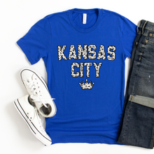Load image into Gallery viewer, Kansas City Leopard Crown Tee or Sweatshirt