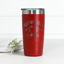 Load image into Gallery viewer, Kansas City Football 20 oz Engraved Tumbler
