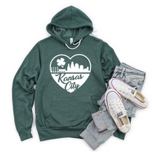 Load image into Gallery viewer, Kansas City Skyline Shamrock Tee or Sweatshirt
