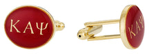 Load image into Gallery viewer, Kappa Alpha Psi Red Gold Cufflinks