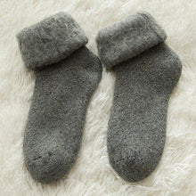 Load image into Gallery viewer, Kawaii Cute Socks Thicker Solid Socks Merino Wool Rabbit Socks Against Cold Snow Winter Warm Funny Happy Unisex Thick Warm Socks For Men And Women