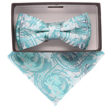 Load image into Gallery viewer, Vittorio Farina Boy's Designer Floral Print Print Bow Tie & Pocket Square