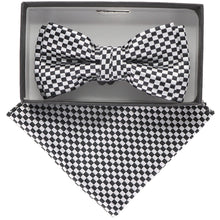 Load image into Gallery viewer, Vittorio Farina Boy's Designer Floral Print Print Bow Tie & Pocket Square