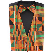 Load image into Gallery viewer, Vittorio Farina Kente Vest & Bow Tie