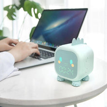 Load image into Gallery viewer, Kids Alarm Clock Cute Dinosaur Kids Alarm Clock with Dinosaur Digital Alarm Clock for Kids Bedroom Cute Bedside Clock Children's Sleep Trainer Wake Up Light and Night Light with Digital Alarm Clock For Kids Bedside Clock Children Wake Up Night Light