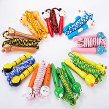 Load image into Gallery viewer, Kids Jump Rope With Wood Handle Children Skipping Ropes Gym Fitness Equipment Jump Ropes For Girls Boys Skipping Rope For Kids With Wooden Handle Cotton Braided Outdoor Fun Activity For Exercise Fitness
