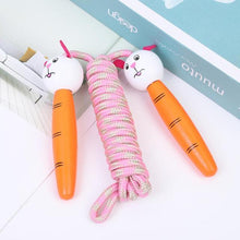 Load image into Gallery viewer, Kids Jump Ropes Skipping Rope With Wooden Handles Braided Tangle-Free Fitness Sports Skipping Ropes Wooden Handle Adjustable Cotton Skipping Rope Birthday Christmas Gift School Favor For Boys Girls Students