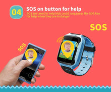Load image into Gallery viewer, Kids Smart Watch GPS Phone Watches Camera Flashlight SOS Call Location Clock Children Watches 2G Data SIM Card Kids Smartwatch With Calling Camera Learning Games Video Music Flashlight For Boys Girls