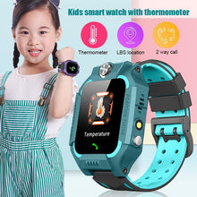 Load image into Gallery viewer, Kids Smart Watch Phone Call Thermometer Wristwatch GPS Locator Kids Smartwatch With Call Games Video Recorder Music Alarm Flashlight Touch Screen Smart Watch For Kids