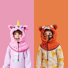 Load image into Gallery viewer, Kids Winter Fleece Warmer Balaclava Cap Thermal Tactical Military Helmet Windproof Full Face Mask Cover Ski Beanies For Boy Girl Women Camouflage Balaclava Face Scarf Mask Sunscreen Dustproof Army Cycling Hunting Fishing Tactical Airsoft Hat Men Women