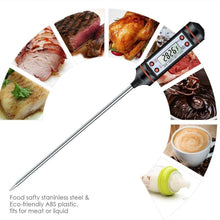 Load image into Gallery viewer, Kitchen Digital BBQ Food Thermometer Meat Cake Candy Fry Grill Dinning Household Meat Thermometer Digital Instant Read Food Meat Thermometer with Long Probe Cooking Thermometer for Kitchen BBQ Grill and Cooking Thermometer Oven Thermometer Tool