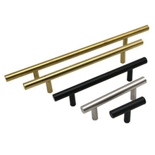 Load image into Gallery viewer, Kitchen Door T Bar Pull Straight Handle Knobs Cabinet Pull Diameter 10mm Stainless Steel Handles Furniture Hardware Kitchen Door T Bar Straight Handle Pull Knobs Furniture Hardware Assist Bath Handle