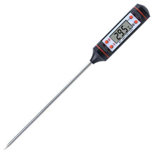 Load image into Gallery viewer, Kitchen Probe Thermometer 304 Stainless Steel Measuring Food Barbecue Milk Soup Oil Thermometer Digital Water Thermometer for Liquid Candle Instant Read With Waterproof For Food Meat Milk Long Probe