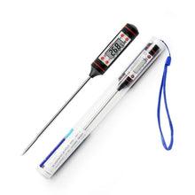 Load image into Gallery viewer, Kitchen Probe Thermometer 304 Stainless Steel Measuring Food Barbecue Milk Soup Oil Thermometer Digital Water Thermometer for Liquid Candle Instant Read With Waterproof For Food Meat Milk Long Probe