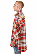Load image into Gallery viewer, BURLYWOOD Men's premium heavy flannel elongated oversize shirt