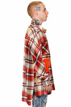 Load image into Gallery viewer, BURLYWOOD Men's premium heavy flannel elongated oversize shirt