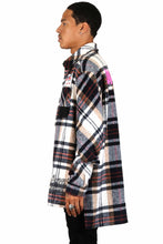 Load image into Gallery viewer, MAZARIN Men's premium heavy flannel elongated oversize shirt