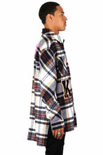 Load image into Gallery viewer, MAZARIN Men's premium heavy flannel elongated oversize shirt
